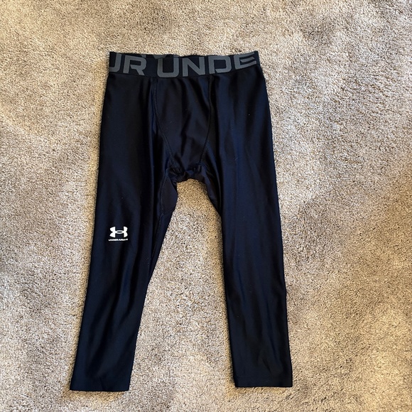 Under Armour Youth HeatGear Compression‎ Leggings - Black (YMD) - Picture 1 of 7